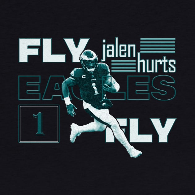 jalen hurts. philadelphia eagles fly eagles fly. by nowsadmahi